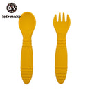 Let's Make 1Set Baby Feeding Anti-slip Pads Two-sided Suction Cup Children Silicone Baby Feeding Bowl Dish Mats Coaster for Kids