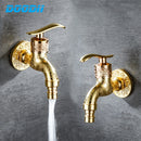 Doodii Carved Wall Mount Zinc Alloy Antique Bibcock Garden Wash Basin Faucet Decorative Outdoor Garden Mop Taps Torneira parede