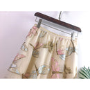 New Autumn Women Mesh Skirt Dragonfly Sequin Embroidery Long Skirt Ladies Casual Voile Appliques Skirt Mid-calf Swing Skirts