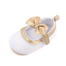 2022 Floral Embroidery Baby Shoes For Newborn Baby Girl Striped Bow First Walker Soft Soles Cute Toddler Anti-Slip Princess Shoe