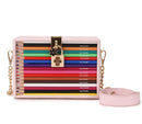 Bolsos y bolsos de mano estilo caja de lápices de colores para mujer, bolso de mano de fiesta, bolso de hombro tipo bandolera, bolso de diseñador, bolso de mujer de Pu 2021