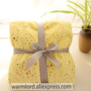 2 layers Plushed Dot Coral Fleece Bronzing Golden Stars Moon Blue Starry Toddler Quilt Girl Baby Blanket Infant Crib Beddings