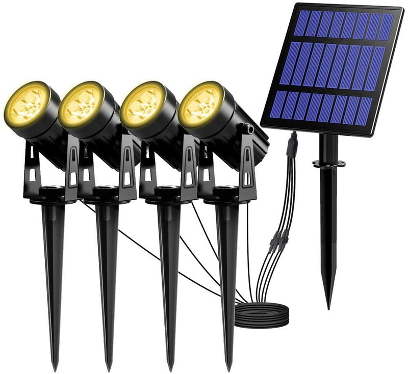 T-SUNRISE LED-Solargartenleuchte IP65 Wasserdichte Solarlampe im Freien Landschaftslampe für Gartenrasen im Freien