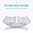 Cat Double Bowl Cat Bowl Dog Bowl  Non-slip Food Bowl With Raised Stand Cat Feeding & Watering Supplies Dog Feeder Pet Supplies