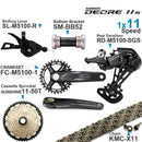 SHIMANO DEORE M5100 11Speed Groupset Shifter Rear Derailleur CRANKSET Bottom and Bracket Cassette 11-50T KMC X11 Chain Original