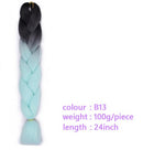 Black Star Hair Ombre Jumbo Extensiones de cabello trenzado Trenzas retorcidas de 24 pulgadas Fibra de cabello sintético para trenzado retorcido para mujeres