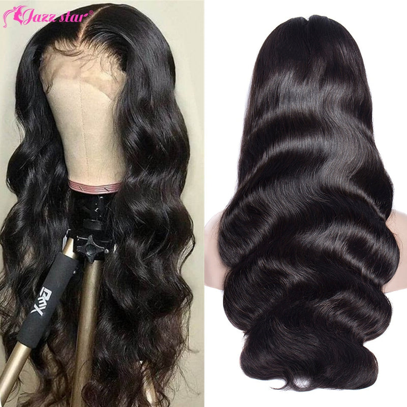 Body Wave 13X6 Peluca con malla frontal Pelucas de cabello humano con malla frontal brasileña para mujer 13x4 Peluca con malla frontal transparente Jazz Star