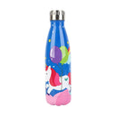 LOGOTIPO Personalizado Unicornio de Dibujos Animados Linda Botella de Agua Termo Botella de Acero Inoxidable Mantener Fría Cola Botella de Bebida Deportiva para Viajes