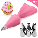 8/26pcs/set Silicone Pastry Bag Kitchen Accessories DIY Icing Piping Cream Pastry Bag With 6 Nozzle Sets Cake Decorating Tools