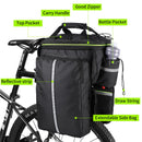 Bolsa impermeable para sillín de bicicleta, reflectante, 20L, gran capacidad, trasera, 3 en 1, bolsa para maletero, portaequipajes de montaña y carretera, bolsas para bicicleta