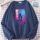 2022 Demon Slayer Japón Anime hombres Hoody otoño nueva moda sudadera Harajuku polar pulóveres personalidad cuello redondo hombres sudaderas