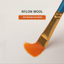 Multifunktions-Gouache, verschiedene Form, rund, spitz, Nylonhaar, Aquarell-Strichzeichnungsstift, 10 Teile/Set, Ölgemälde-Kunstpinsel