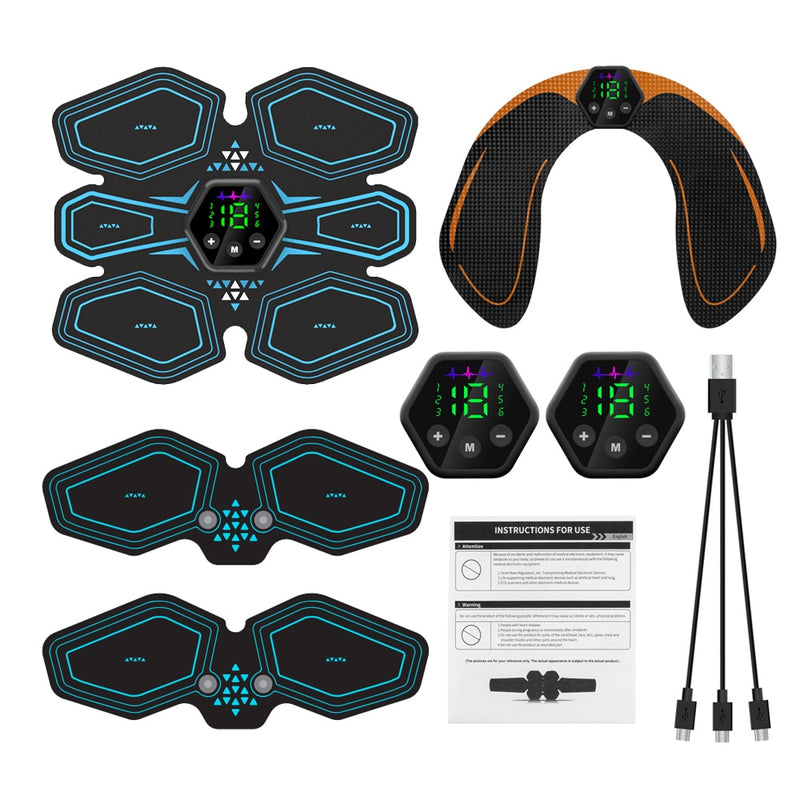 EMS-Bauchmuskelstimulator-Trainer USB Connect Abs Fitnessgeräte Trainingsausrüstung Estimulador Muskel-Schlankheits-Massagegerät