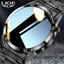 LIGE 2021 New Full Touch Screen Smart Watch Sports Bluetooth Call Men&