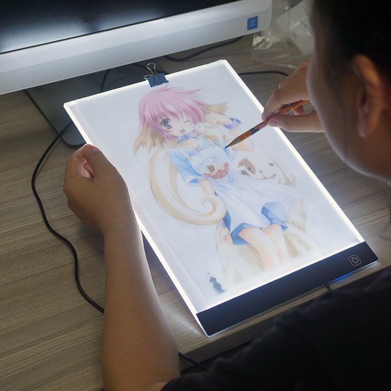 A4 Level Dimmable Led Drawing Copy Pad Board Children&