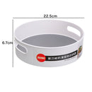 360 Rotating Tray Kitchen Storage Containers for Spice jar Food Snack Tray Bathroom Tray Non Slip Snack Dried Storage Plate