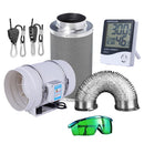 220V Centrifugal Fans& 4/5/6 Inch Activated Carbon Air Filter Set For Led grow light Indoor Hydroponics Grow Tent Greenhouses