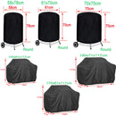 BBQ Cover Outdoor Dust Waterproof Weber Heavy Duty Grill Cover Rain Protective outdoor Barbecue cover round bbq grill black