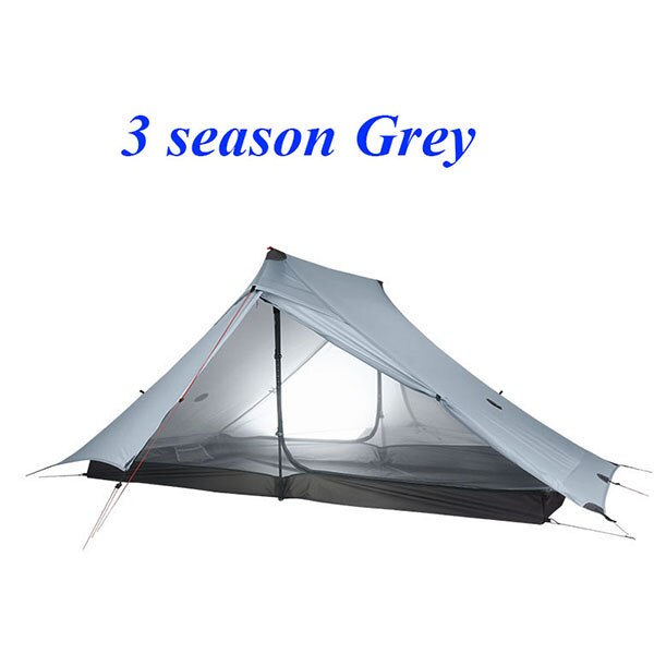 3F Lanshan 2 Pro Just 915 Grams 2 Side 20D Silnylon LightWeight  2 Person No-See-Um 3 And 4 Season Backpacking Camping Tent