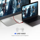 QGeeM USB C auf HDMI 4K 60Hz Kabel USB Typ C auf HDMI Adapter USB-C HDMI Thunderbolt 3 Konverter für MacBook Huawei Samsung S10