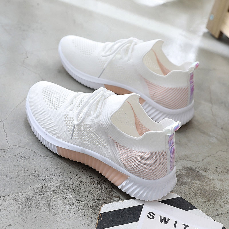 Summer Women Shoes Mesh Light Breathable Women Sneakers Flats Casual Female Trainers Walking Shoes Zapatillas Mujer