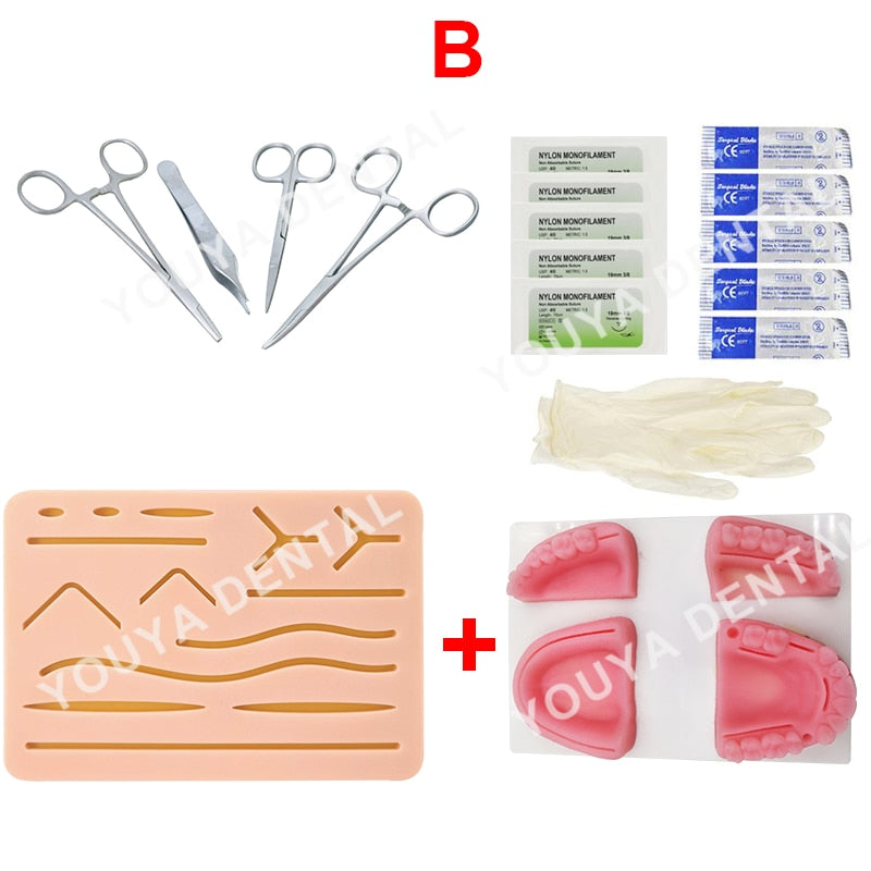 Dental Suture Kit Medical Skin Suture Surgical Training Kit Chirurgical Surgical Practice Set Oral Doctors Dental Teaching Model