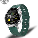 LIGE 2021 New Steel Band Digital Watch Men Sport Watches Electronic LED Male Wrist Watch For Men Clock Waterproof Bluetooth Hour