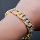 TOPGRILLZ pulsera para hombre 16mm punta Baguette Curb cadena alta calidad Iced Cubic Zirconia Hip Hop rapero joyería de lujo regalo fiesta