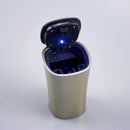 Portable Car Ashtray With Blue LED Light Automatic Solar Energy Auto Cigarette Smoke Cup Ash Tray For Car  Car Accessories