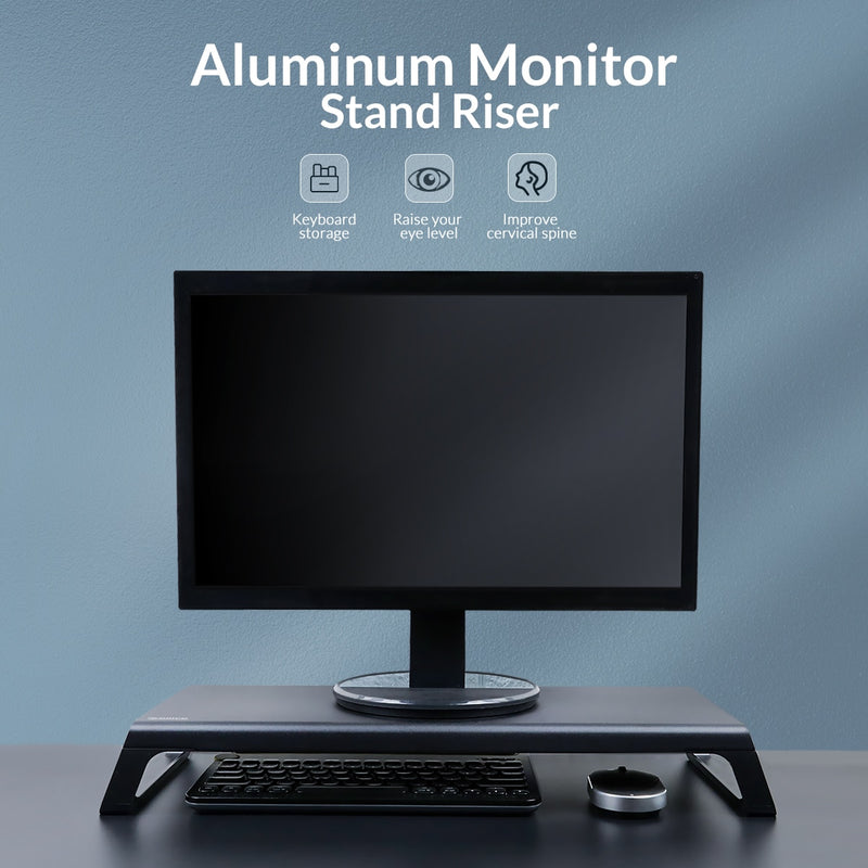 ORICO Aluminium Monitorständer Riser Holz Computer Universal Desktop Halter Halterung Organizer für PC Laptop MacBook Home Office