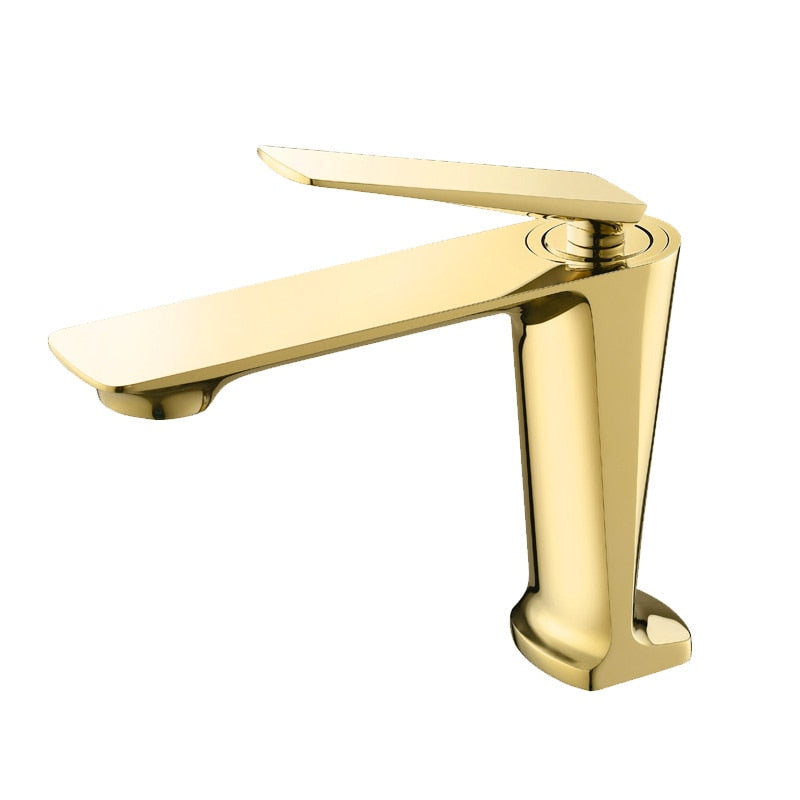 Bathroom Faucet Gold Basin Faucet Cold And Hot Water Mixer Sink Faucet Tap Single Handle Deck Mounted Black/Rose Gold Tap
