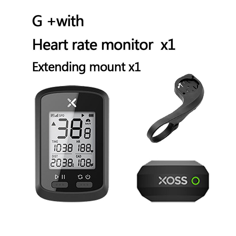 XOSS Fahrradcomputer G+ Wireless GPS Tacho wasserdicht Rennrad MTB Fahrrad Bluetooth ANT+ mit Trittfrequenz Fahrradcomputer