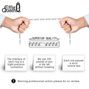 Effie Queen Italia Real 925 plata diamante corte Figaro cadena collar 5mm ancho 40-60cm largo mujer hombre cuello cadena joyería regalo SC34