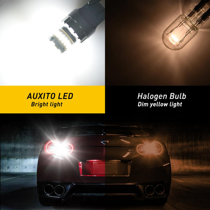 AUXITO 2Pcs T20 W21/5W 7443 7440 LED Canbus Light For Lada Kalina Granta Vesta DRL W21W WY21W LED Bulbs 6500K White Super Bright