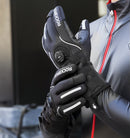 Guantes de ciclismo ajustables ROCKBROS, guantes de bicicleta de montaña cálidos con pantalla táctil reflectante, guantes impermeables para exteriores para motocicleta y bicicleta