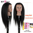 Female Mannequin Head With Hair For Braiding African Mannequin Practice Hairdressing Training Head Dummy Head For Cosmetology