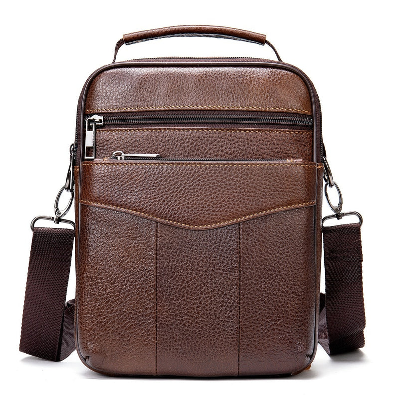 Bolso WESTAL para hombre, bolso de cuero para hombre Desinger, bolsos de hombro de cuero Natural para hombre, bolsos de mensajero para hombre, bolso cruzado pequeño 745