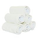 Miababy 5/10 Uds 4 capas de tela de algodón de bambú pañal de tela lavable para pañales de bebé 35*13,5 cm pañal de bebé