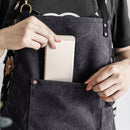 2021 Neue dicke Leinwand Unisex Schürze Lätzchen Koch Küchenschürzen für Damen Herren Café Barber BBQ Lätzchen Arbeitsuniform