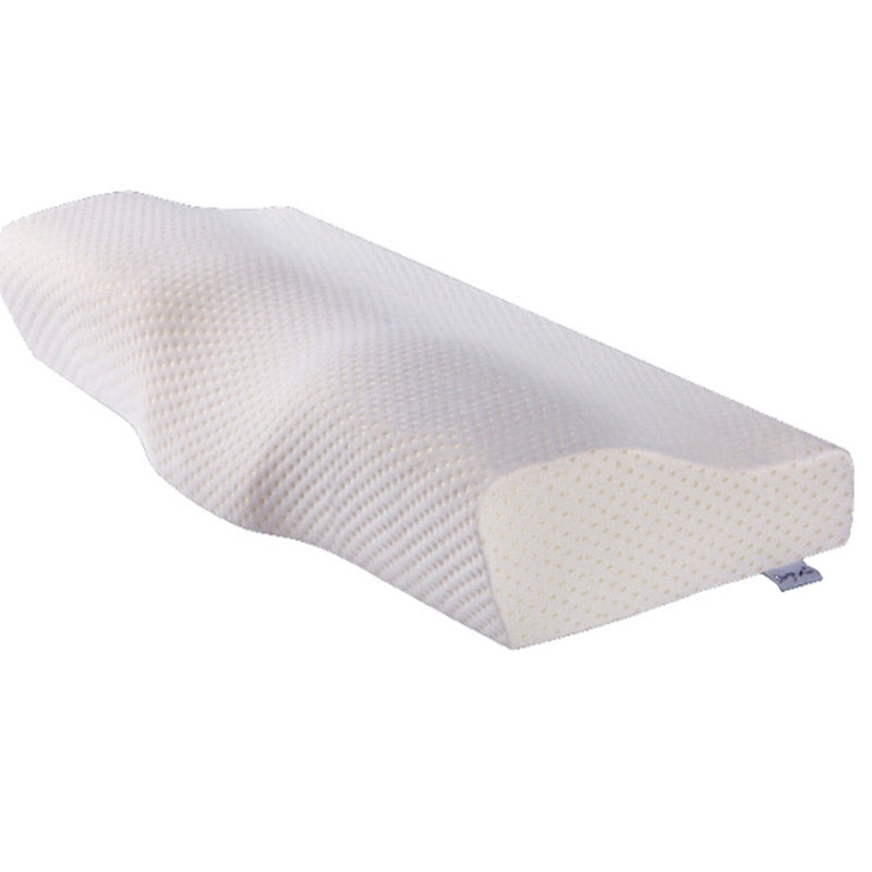 White Memory Foam Pillow for Sleeping Bed Pillow for Neck Pain Orthopedic Pillow Massage Cervical Protection for Bedroom Pillows