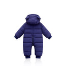 Monos ropa de bebé invierno más terciopelo recién nacido niños niñas cálido mono grueso trajes con capucha traje de nieve abrigo niños mameluco