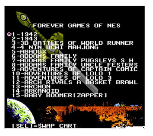 FOREVER DUO GAMES OF NES 852 in 1 (405+447) Game Cartridge für NES/FC Console, insgesamt 852 Spiele 1024 MBit Flash Chip im Einsatz