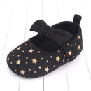 2022 Floral Embroidery Baby Shoes For Newborn Baby Girl Striped Bow First Walker Soft Soles Cute Toddler Anti-Slip Princess Shoe