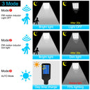 KSIJEH LED Solar Light Outdoor Solar Lamp Solar Powered Sunlight Waterproof PIR Motion Sensor Street Light For Garden Decoration