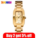 SKMEI Luxury Brand Women Watches Diamond Dial Bracelet Wristwatch For Girl Elegant Ladies Quartz Watch Female Dress Watch 1400