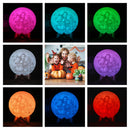 Photo/Text Customized 3D Printing Moon Lamp  Touch Switch Night Light for Kids Girlfriend family Custom gift Home Decor Dropship
