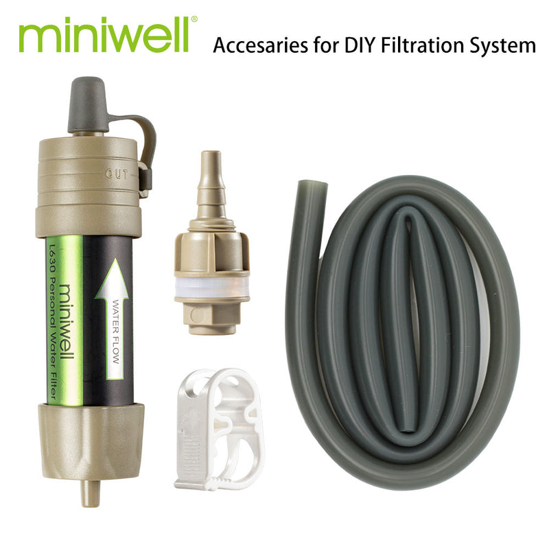 Miniwell L630 Persönlicher Camping-Reinigungs-Wasserfilter-Strohhalm für Überlebens- oder Notfallbedarf