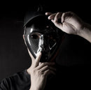 Twill Kohlefaser Tänzerin Maske Halloween Cosplay Hippop Maske des Todes