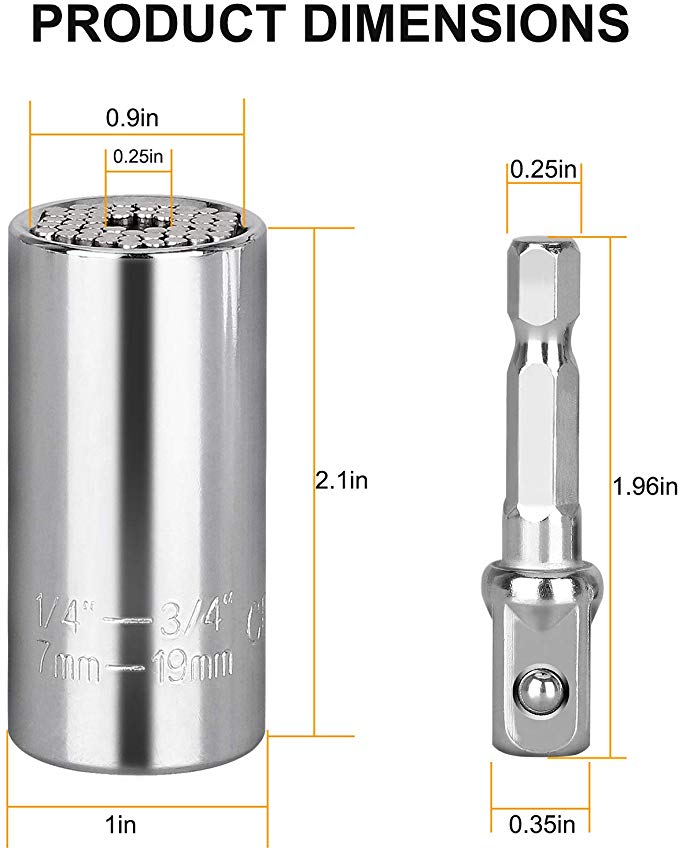 Universal Socket Ratchet Wrench Power Drill Adapter &amp; 105 Degree Right Angle Driver Extension Power Screwdriver Drill Bit