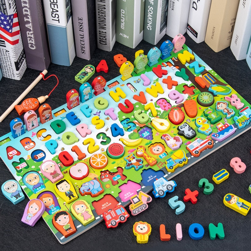 Hölzernes Montessori-Lernspielzeug für Kinder, Kinder, frühes Lernen, Säuglingsform, Farbübereinstimmung, Spielzeug für 3-jährige Kinder, Geschenk